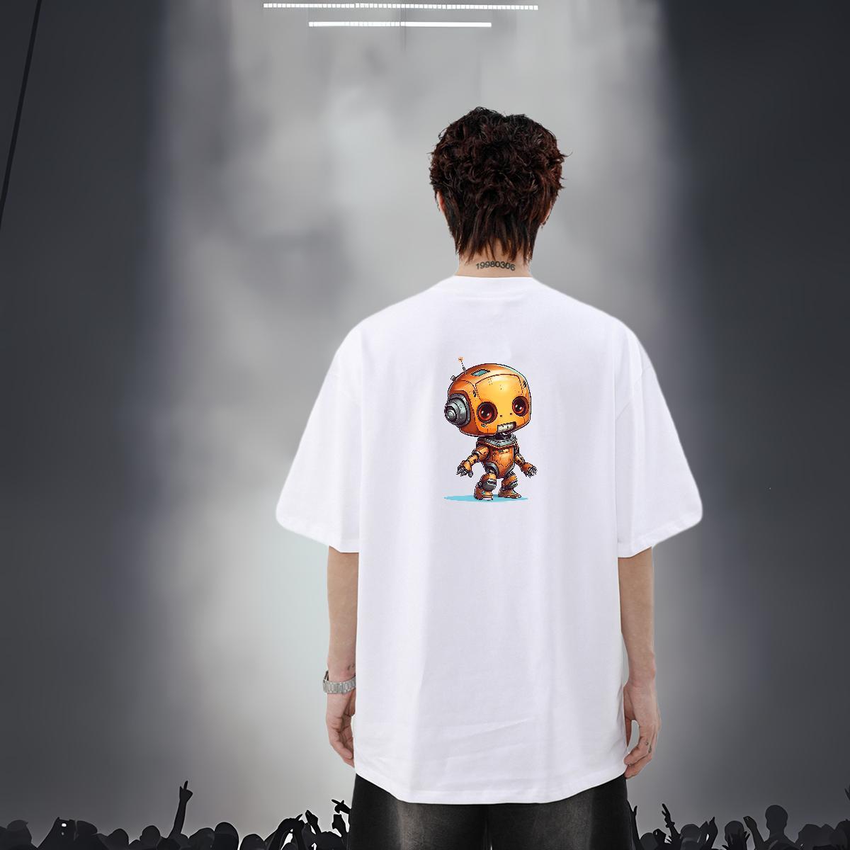 Fashion New T Shirt For Man ET Top Tees 100% Cotton 230g Hip Hop Street Cool Oversized 4XL Breathable Crew Neck Men Clothes T-Shirt