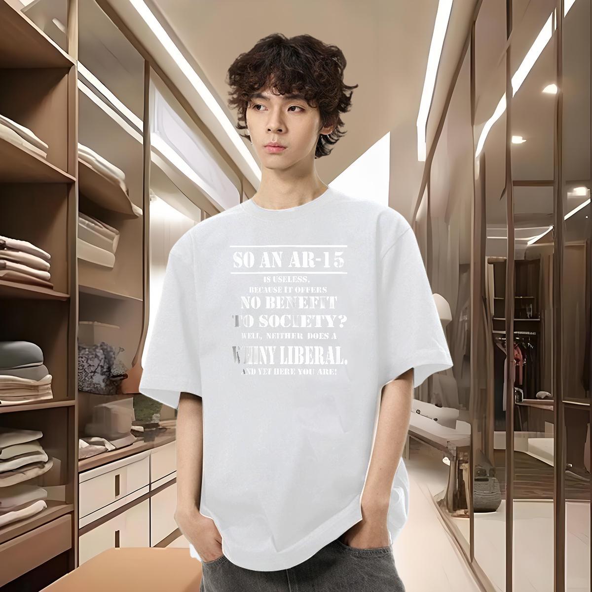 Classic T Shirt For Man letter Tops 100% Cotton 230g Spring Summer High Quality DIY Printed Crew Neck Breathable Men Tees