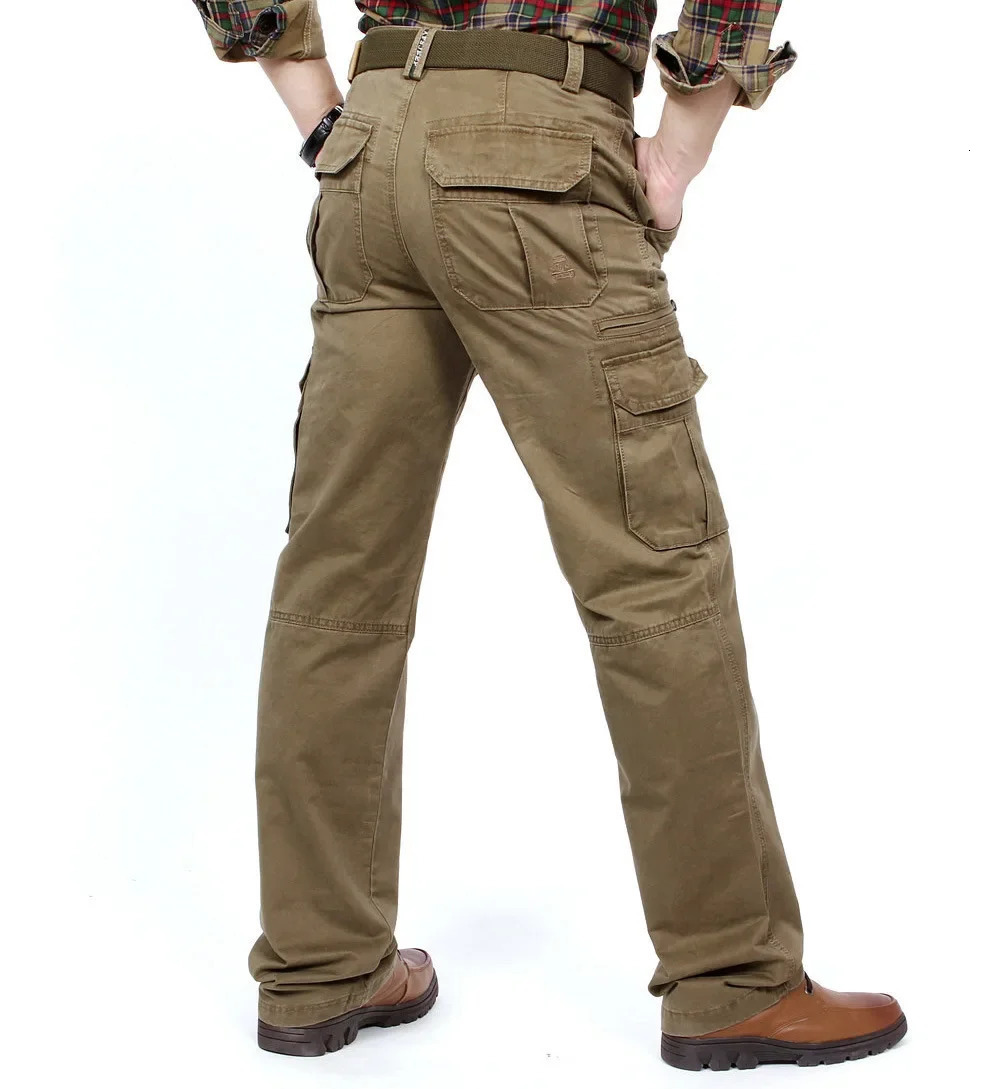 Men Clothes Jeans Tactical for Man Cargo Pants Training Work Trousers Loose Pant Big Size Mens Overalls Sweat Jogging Banding 240806