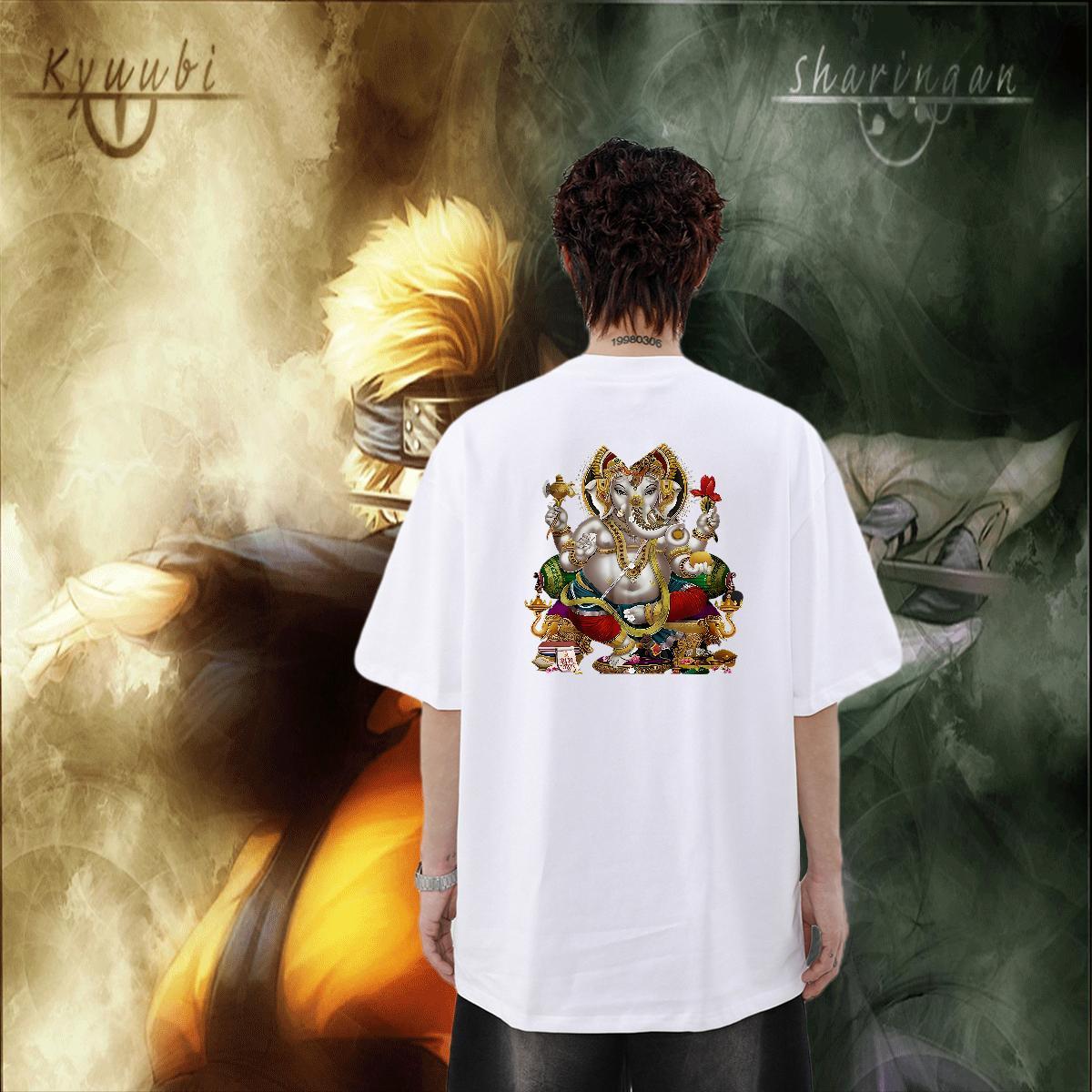Classic T Shirt For Man elephant Top Tees 230g Pure Cotton Daily Wear TOP Quality Customized Print Short Sleeve O-Neck Men Tshirts