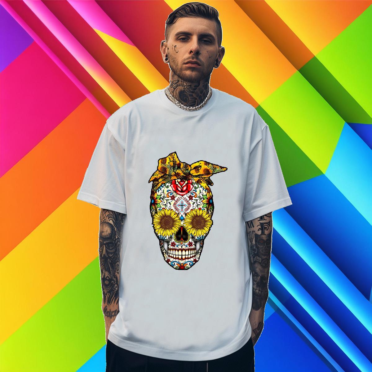 2024 DIY T Shirt For Man skull Polos 230g 100% Cotton Home Outdoor Free Shipping Floral Print O Neck Short Sleeves Mens Tshirts
