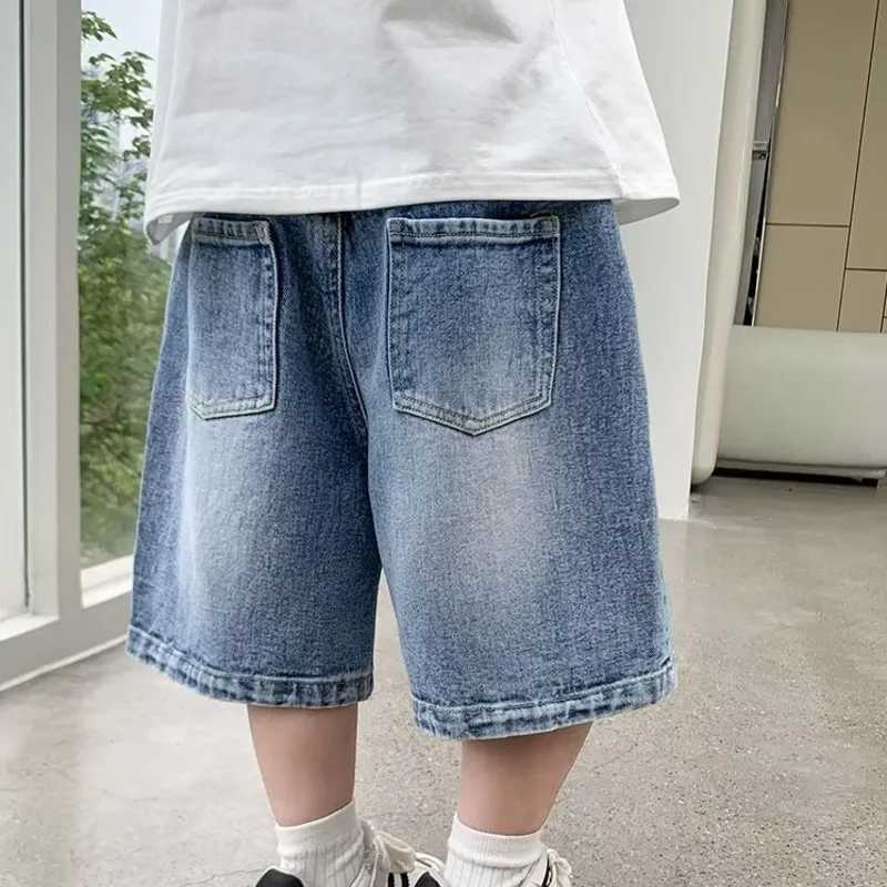 Jeans Childrens Five Point Shorts Summer Boys Fashion Gradient Jeans Korean Casual Pants For Children