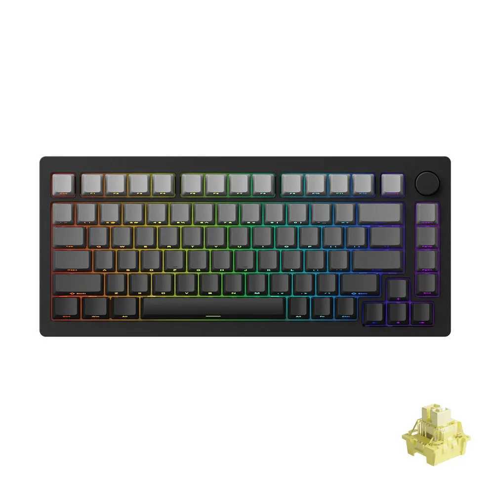 Akko MONSGEEK M1W HE-SP Mechanical Keyboard with Magnetic Switch 75% RGB Aluminum CNC Wireless Gaming Keyboard Gasket-MountM240715