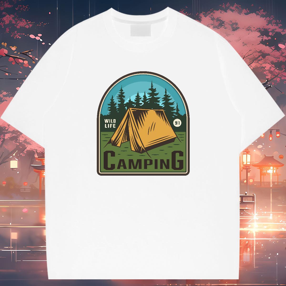 Fashion New T-Shirts for Men letter Top Tees 230g Cotton Casual Beach Popular Custom Print Oversized Breathable Tshirt for Man Woman