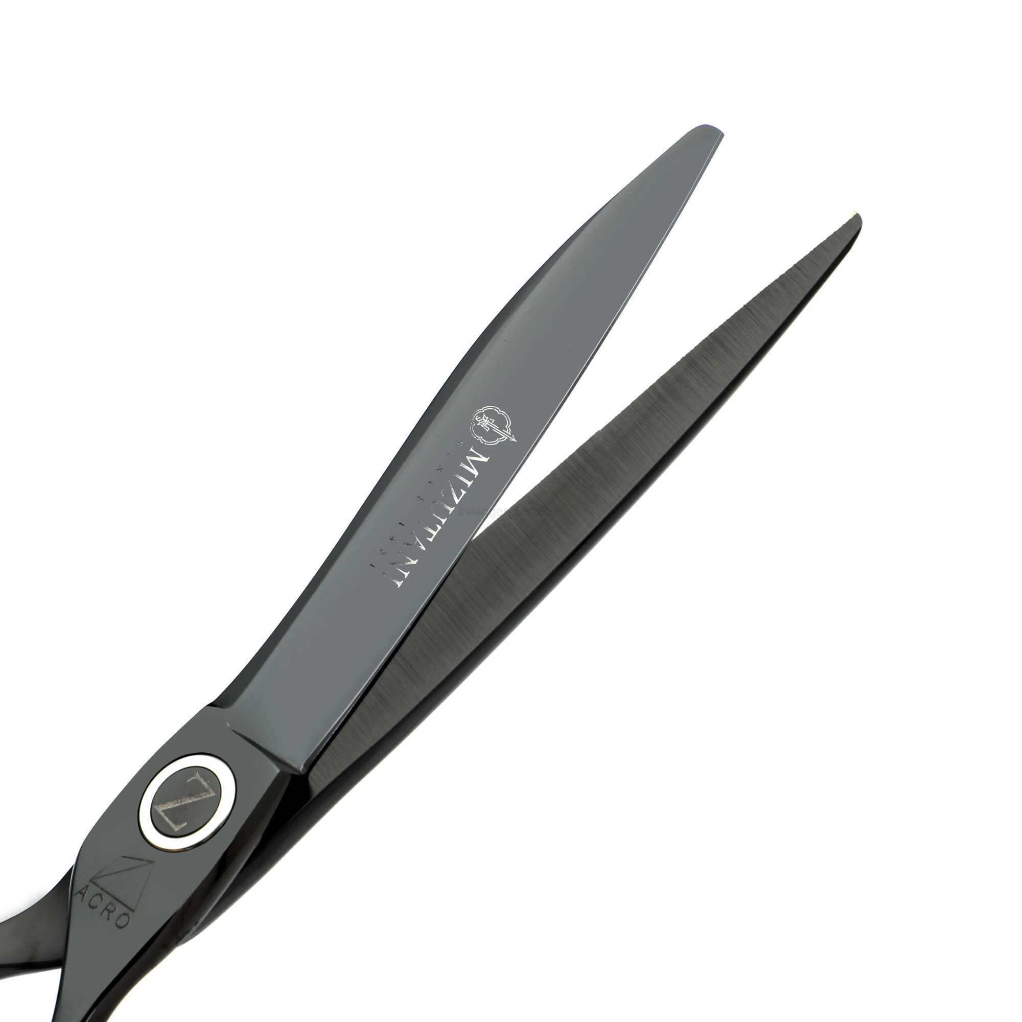 MIZUTANl scissors 6.0 inch Black hairdressing scissors 440C Material scissors thinning scissors Barber shop professional scissorXJ240807