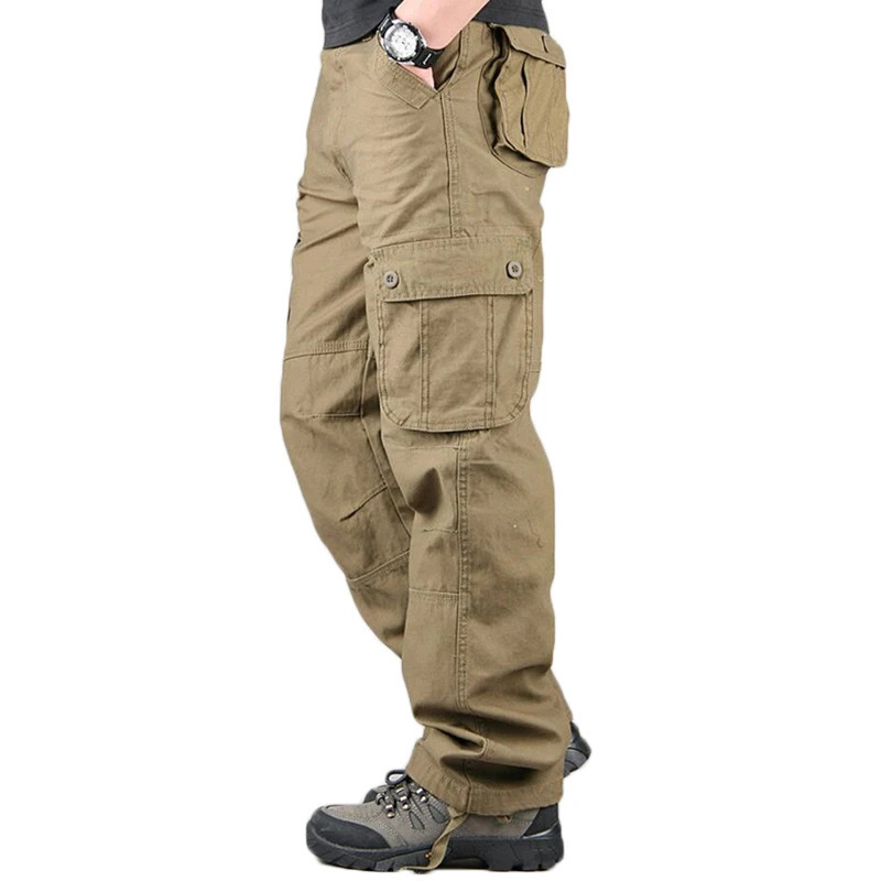 High Quality Men Cargo Pants Casual Mens Pant Multi Pocket Military Overall Outdoors Long Trousers Sweatpants Track 240806