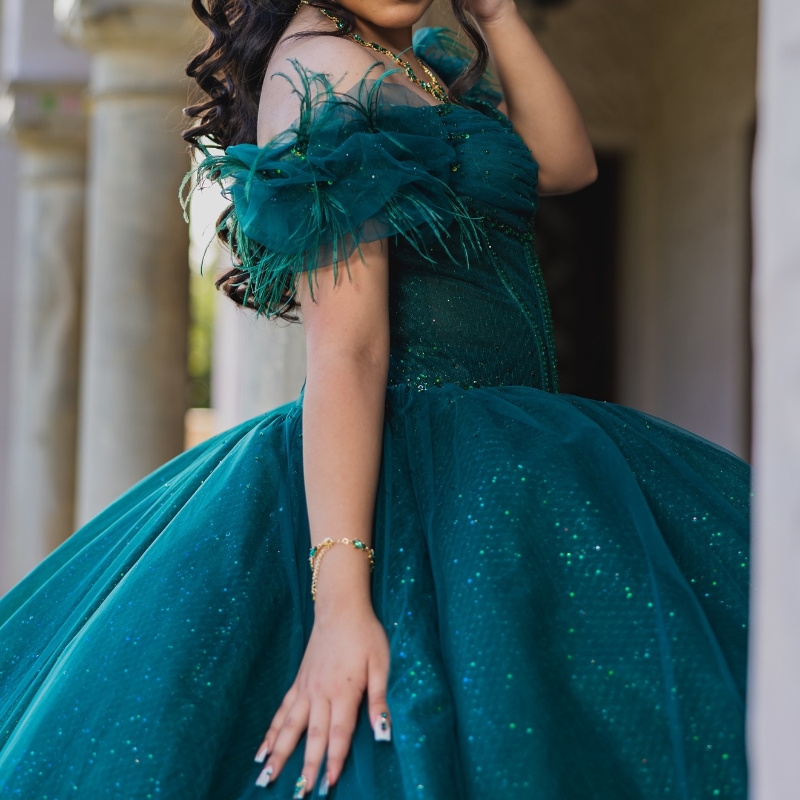 Emerald Green Quinceanera Dress 2024 Mexico Applique Lace Beads Tull Vestidos De 15 Anos XV Brithday Sweet 16 Dresses Ball Gown