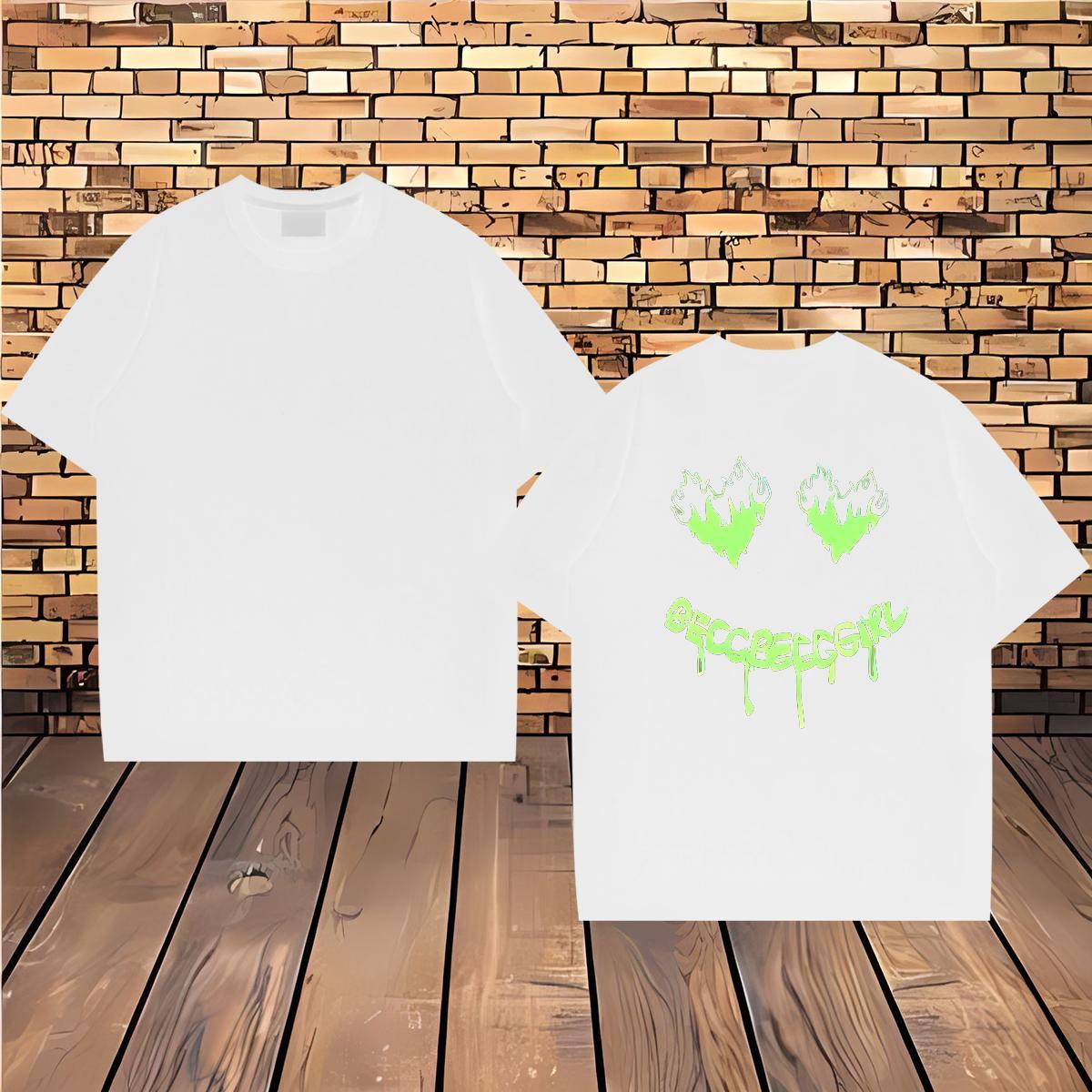 Designer Fashion Man T Shirts letter Clothes 100% Cotton 230g Daily Outfit Brand Custom Anime Breathable Crew Neck Couples T Shirts
