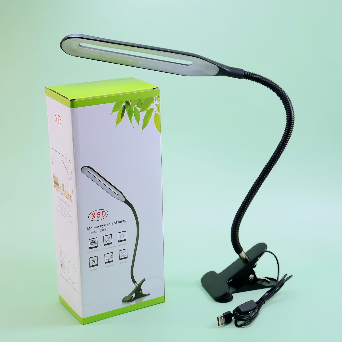 Bedroom Bedside Lamp Student Reading Light On Desk Lamp for Office Use Durable Material with Adjustable Angle