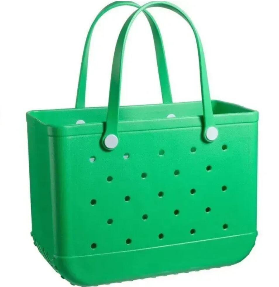 Eva Women Designer Beach Bag Large Washable Plastic | Summer Straw Hole Tote Handbag 4