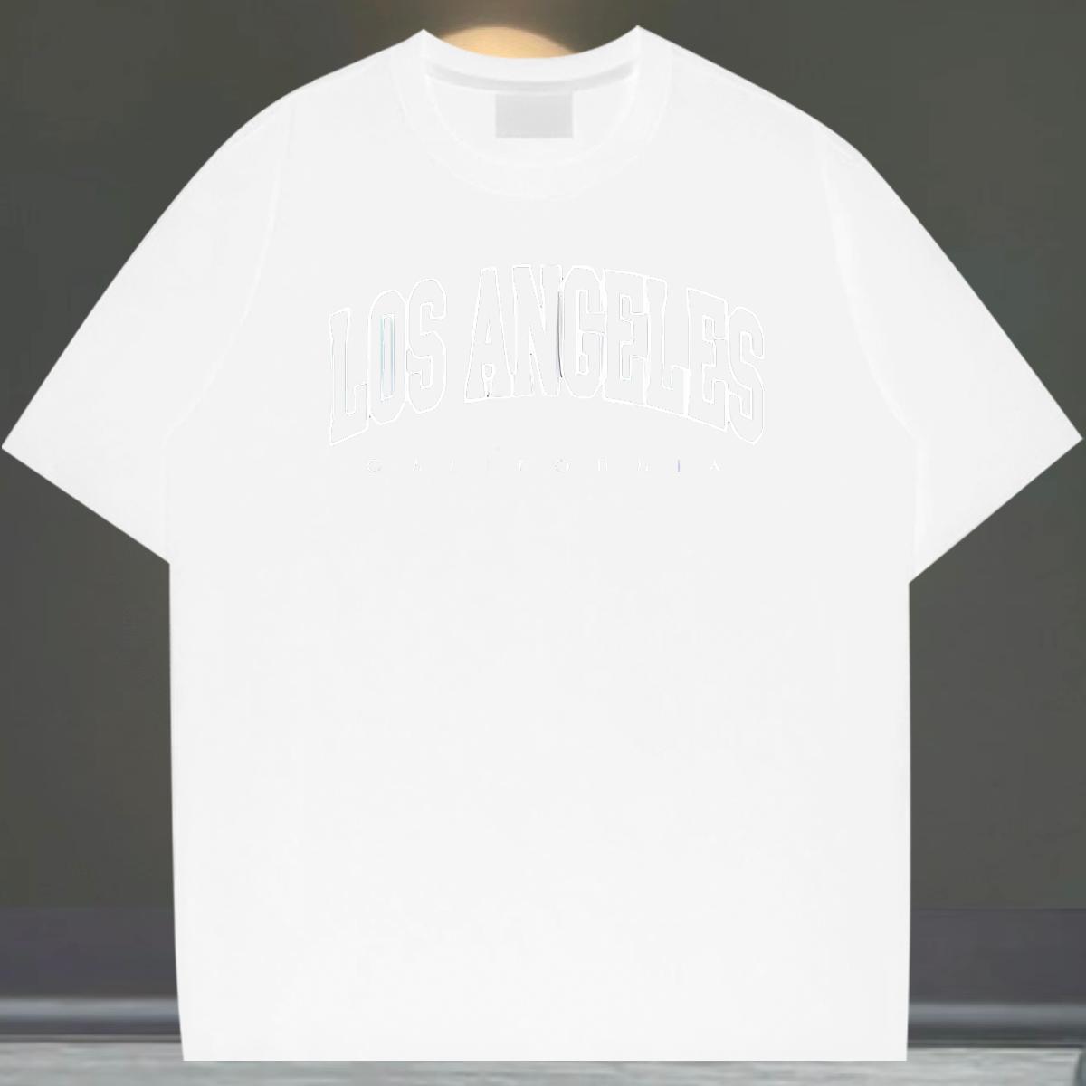 DIY T-Shirts for Men letter Tops Tees 100% Cotton 230g Outdoor High Quality White Plus Size Breathable Crew Neck Mens Tshirts