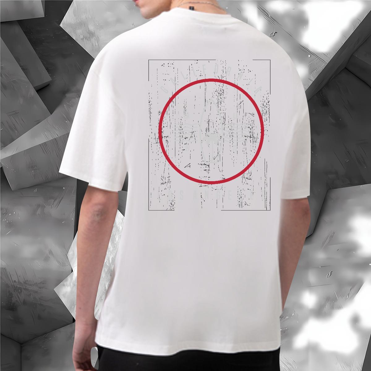 Fashion T Shirts Men letter Clothings 230g Pure Cotton Casual Daily Wear High Quality Custom Print Plus Size Breathable Soft Tshirt for Man Woman