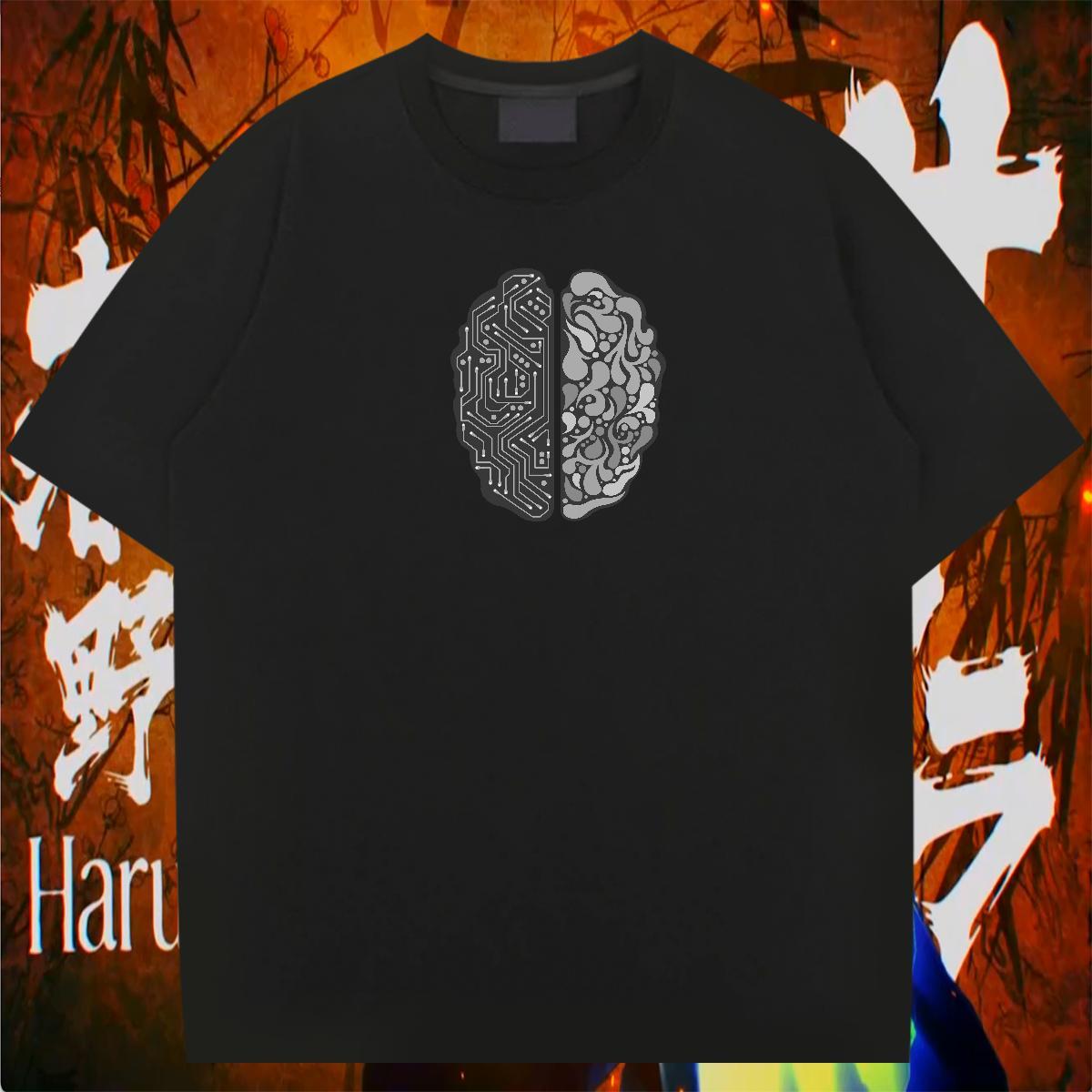 2024 Summer T-Shirts skull Clothes 230g Pure Cotton Hip Hop Street Free Shipping Plus Size Cartoon Crew Neck Men Clothes T-Shirt