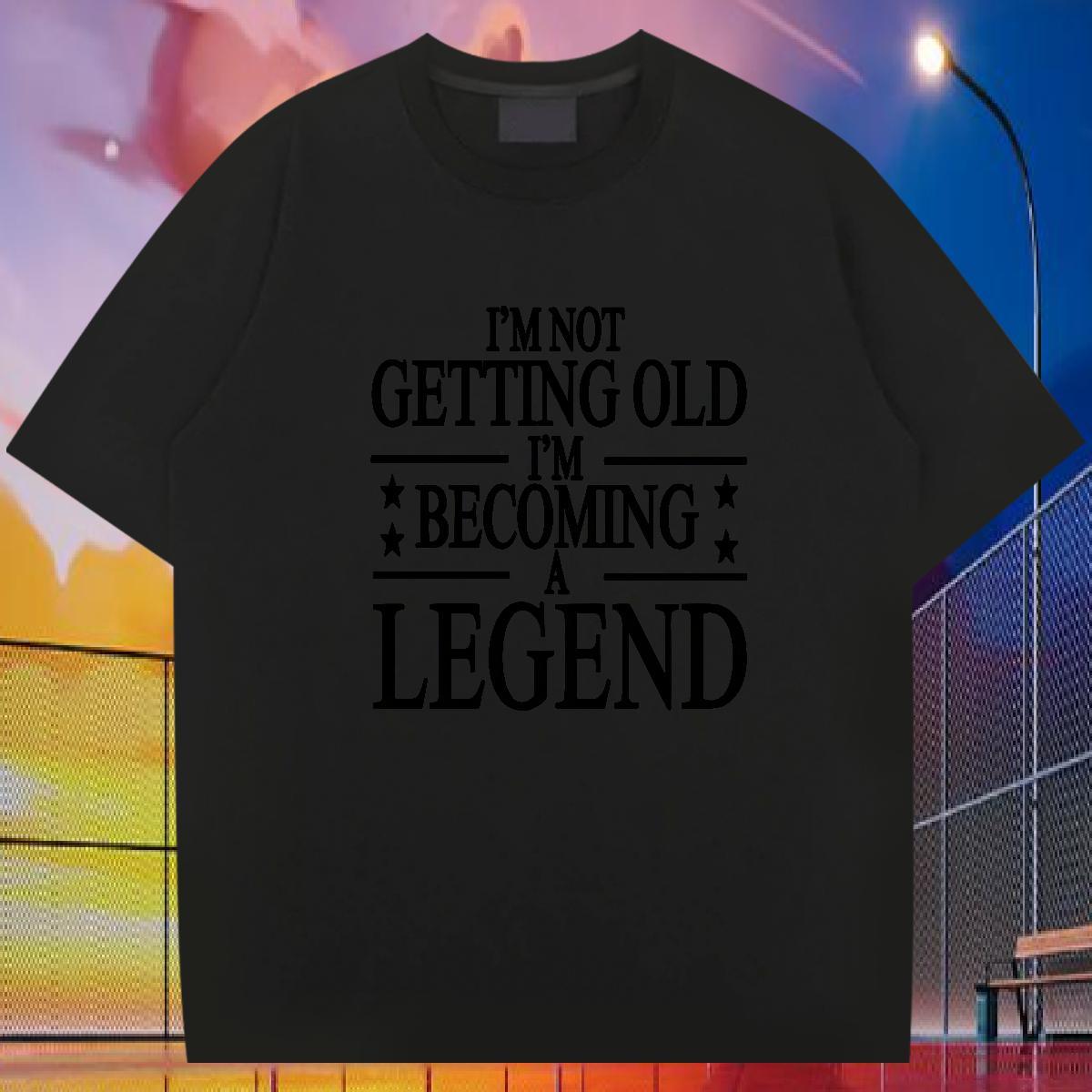 Custom T-Shirts for Men letter Tee Shirt 230g 100% Cotton Outdoor Classic Floral Print Short Sleeve O-Neck Men Tees