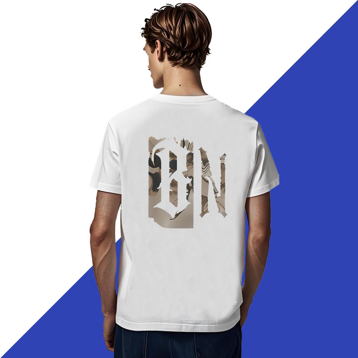 DIY Customized Man T Shirts letter Tees Shirts 230g 100% Cotton High Street Hip Hop High Quality Plus Size Cartoon Breathable Short Sleeve Men Clothes