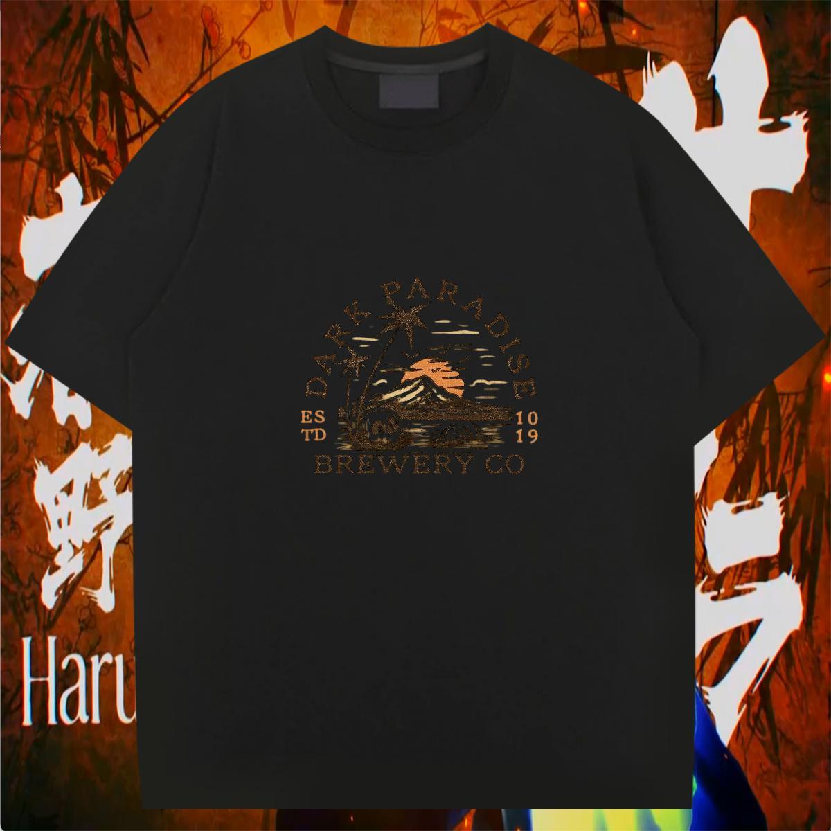 2024 DIY T Shirt For Man mountains Tees 100% Cotton 230g Street wear Hip Hop Wholesale Plus Size Custom Crew Neck Men Tshirts