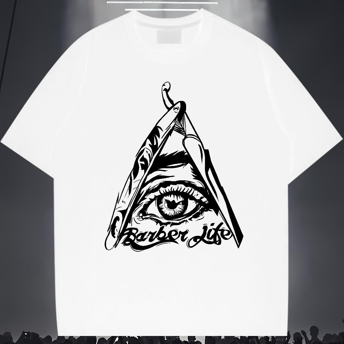 Fashion Design Mens T Shirts eye of the devil Tops Tees 230g Cotton Anime Printing Street Comfortable Skull Breathable Short Sleeve Men Tshirts