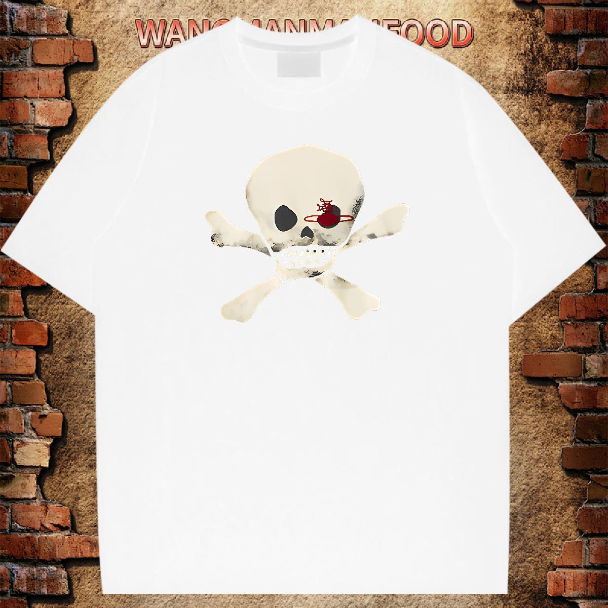 Fashion Design T Shirt For Man skull Polos 230g Cotton Daily Outfit Designer Custom Cartoon Crew Neck Men Tees