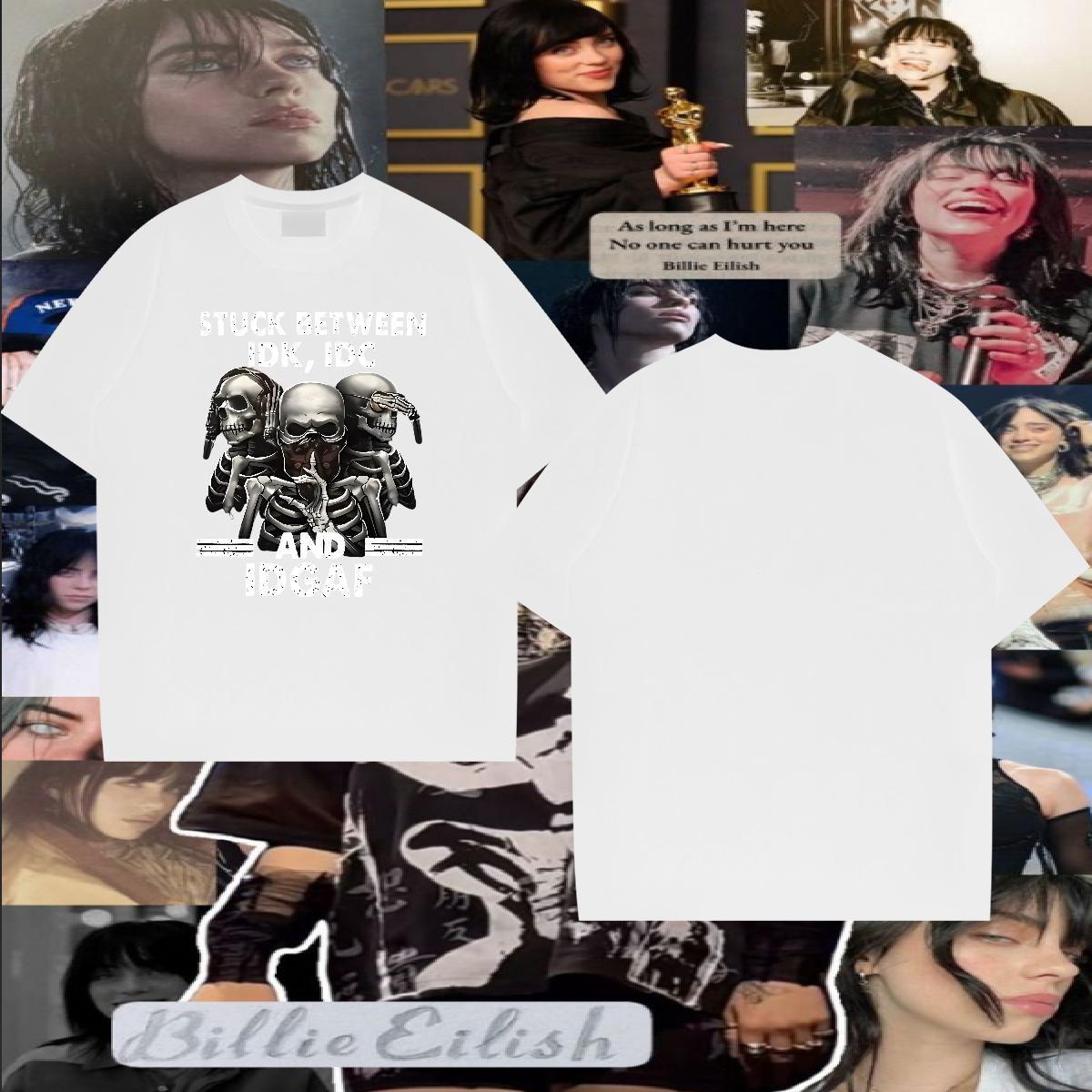 Designer Fashion T shirt skull Tops 100% Cotton 230g Hip Hop Cool Black White O-Neck Short Sleeve Tshirts
