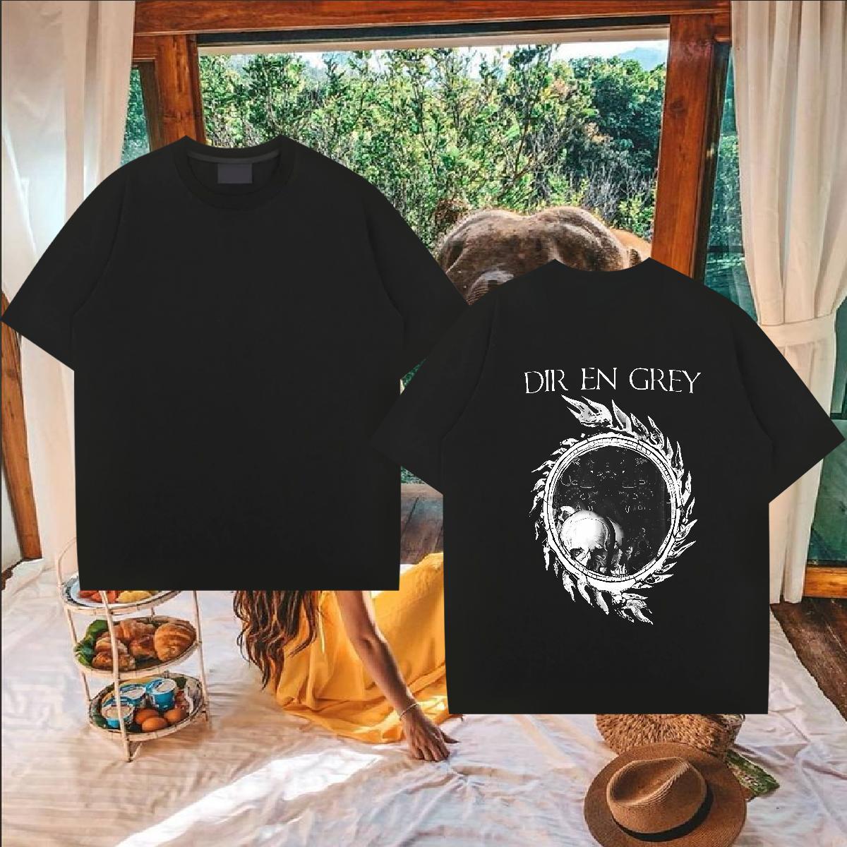 Fashion Men T Shirts skull Wear 100% Cotton 230g Street wear Hip Hop Classic Asian Size Pure Cotton Couples T Shirts