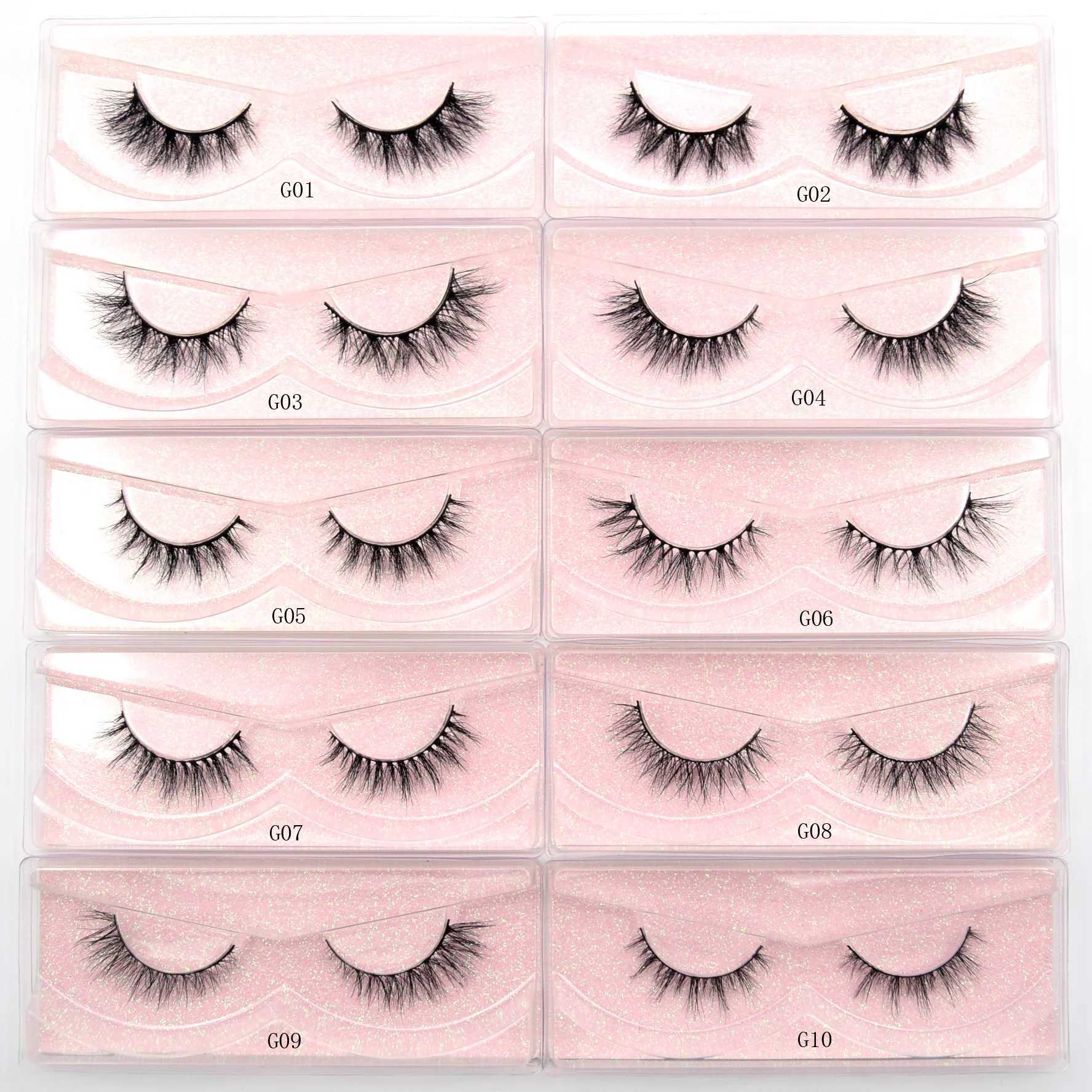 Visofree 13mm Eyelashes Mink Lashes 3D Natural Long Mink Eyelashes Cruelty-free Handmade False Eyelashes Makeup Mink Lashes G04M240806