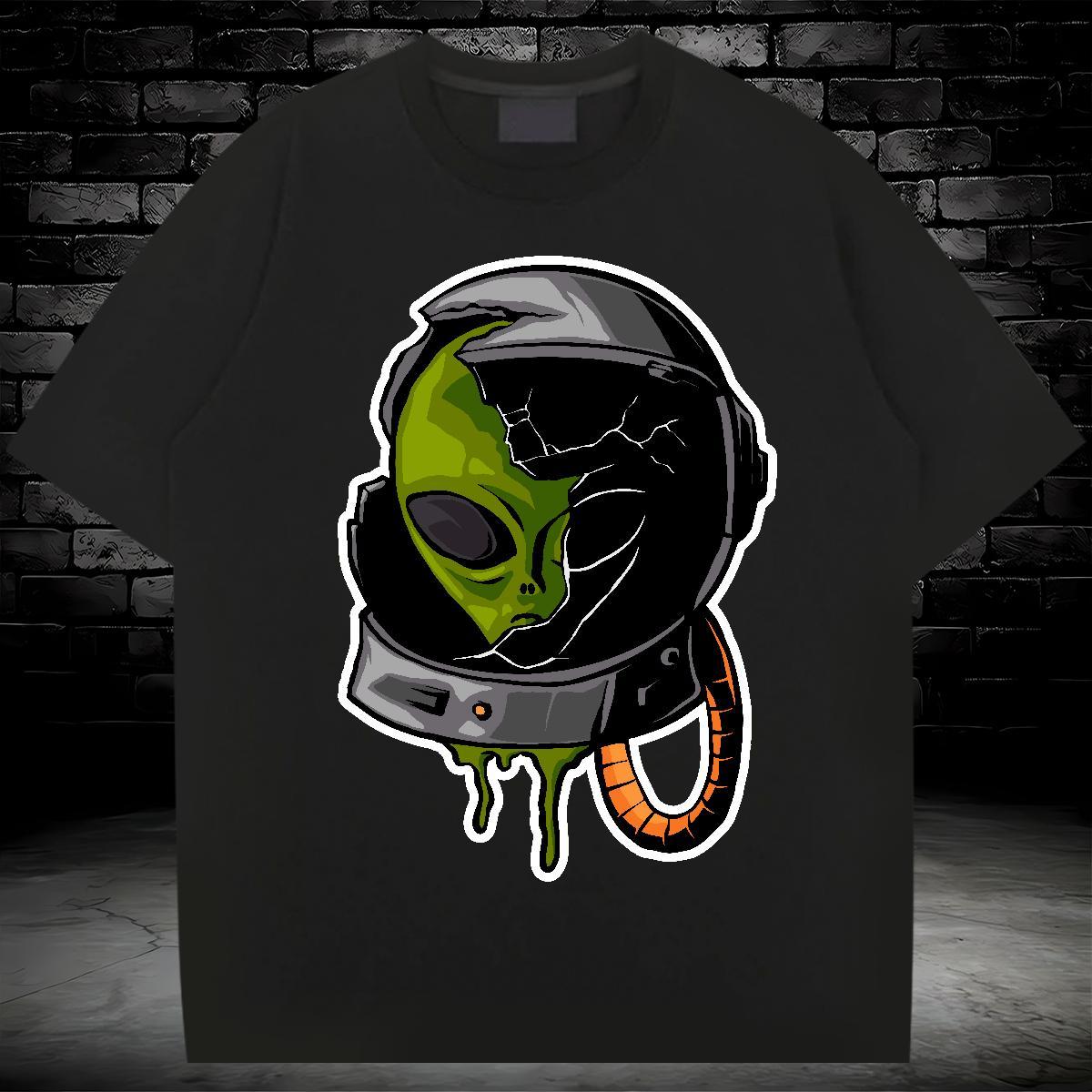 Fashion Casual Man T Shirts ET Tops Shirt 230g Pure Cotton Street Casual Classic Black Oversized Breathable Short Sleeve Men Clothes T-Shirt