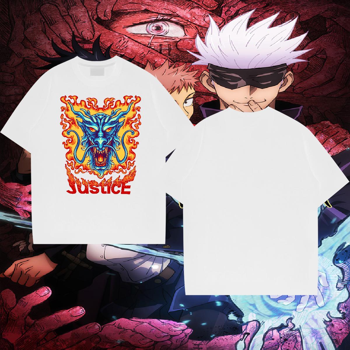 New T-Shirts for Men Tops 230g 100% Cotton Home Outdoor Soft Custom Anime Crew Neck Breathable Tshirts