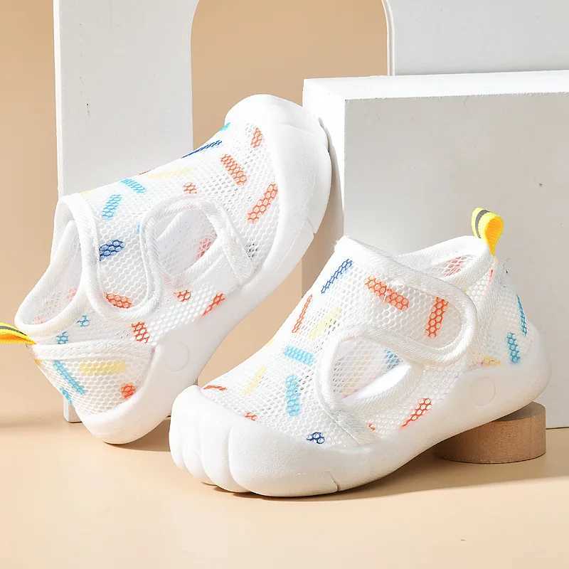 Summer breathable mesh childrens sandals baby unisex casual shoes non slip soft sole baby lightweight shoes Tenis M240827