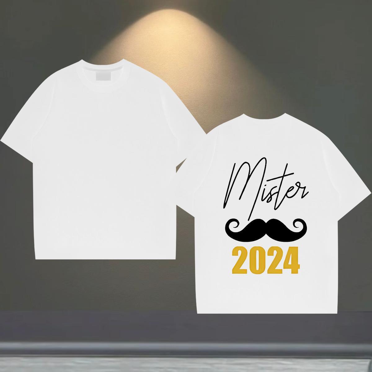 Fashion Designer T-Shirts letter Tops 100% Cotton 230g Street Wear Brand DIY Printed Crew Neck Couples T Shirts