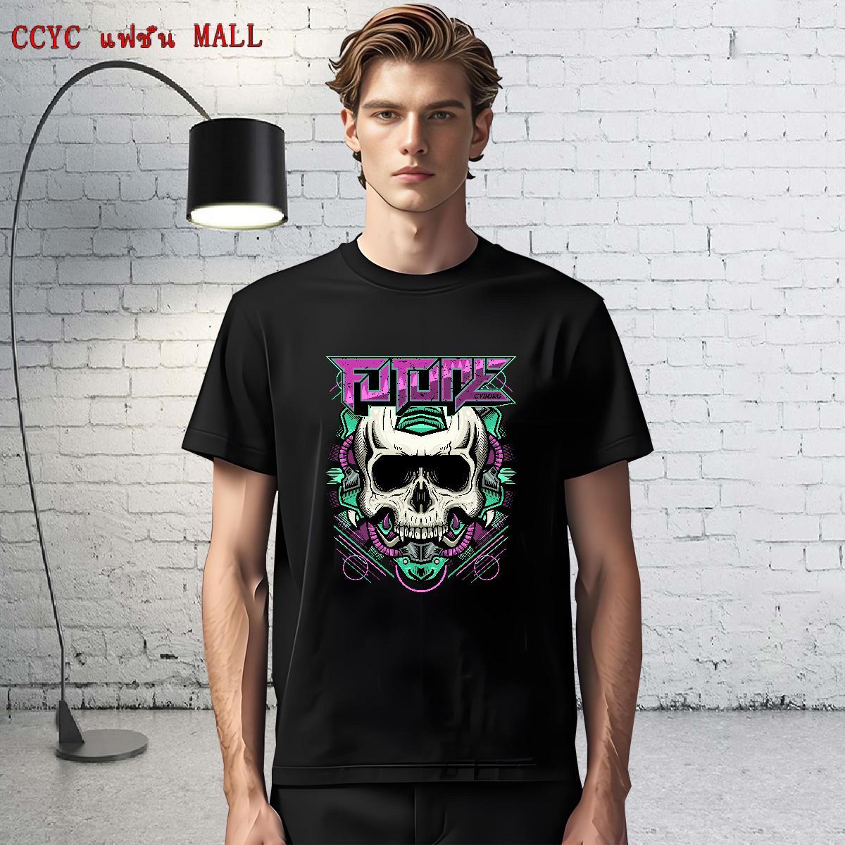 Stylist Men T Shirts skull Tees 230g Pure Cotton Sports Casual Popular Cartoon Printing L-4XL Breathable Short Sleeve Men Tshirts