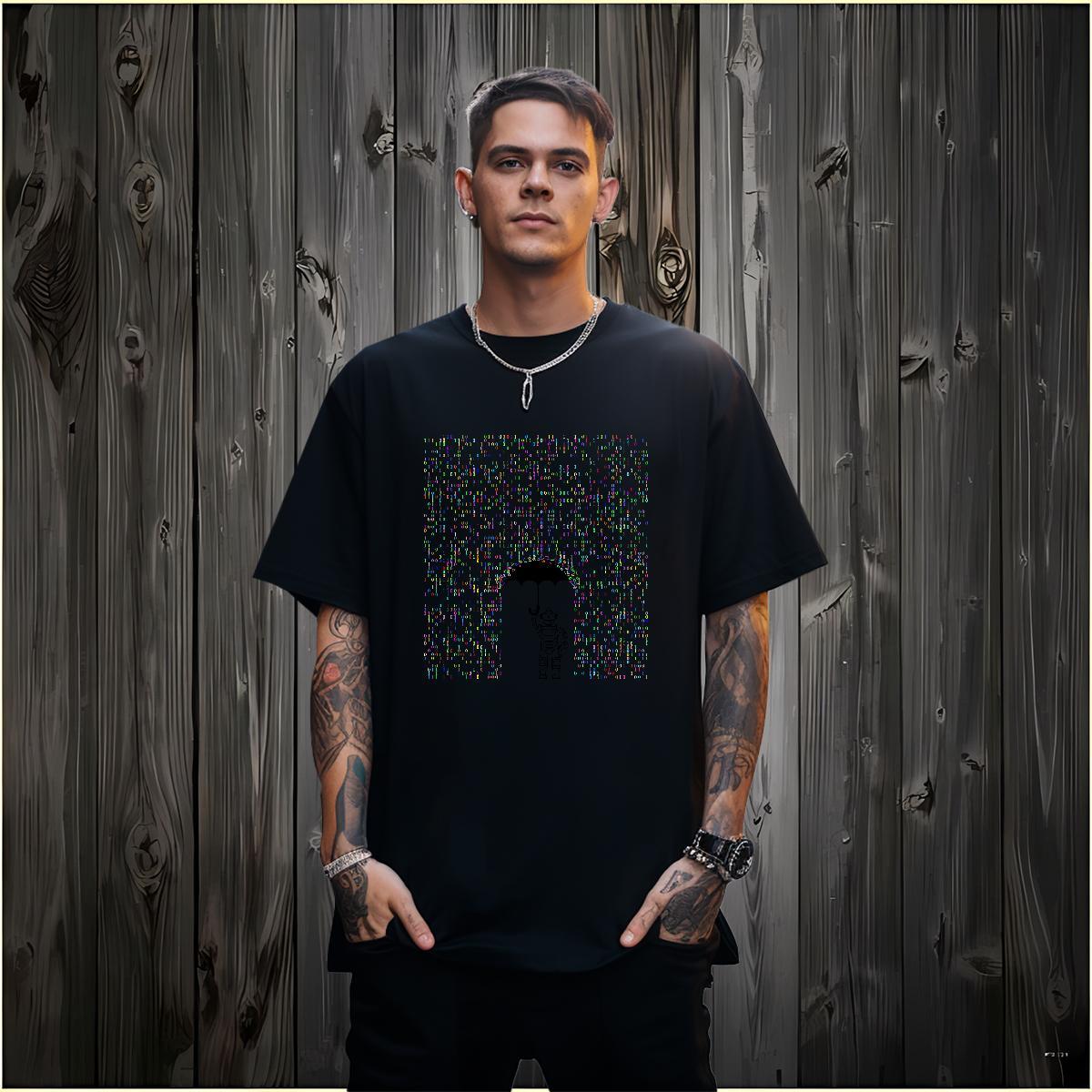 2024 New T-Shirts for Men robot Tops Tees 230g 100% Cotton Hip Hop Street Popular DIY Anime Short Sleeve Soft Couples T Shirts