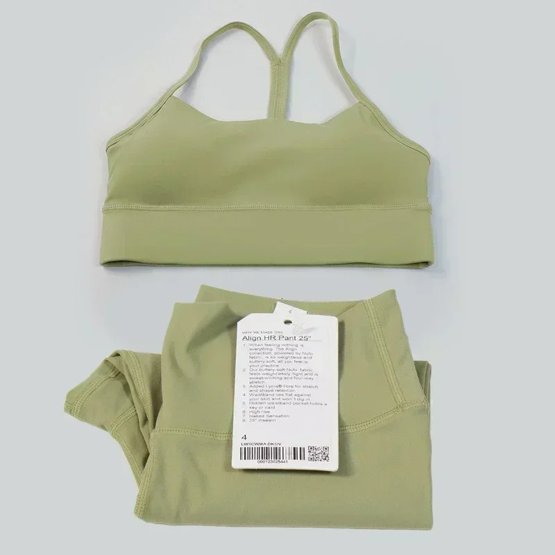 women 2 Pieces Yoga Set Women Sportswear Gym Top Yshape Bra Fitness High Waist Leggings Workout Sports Clothes Tracksuits 240805
