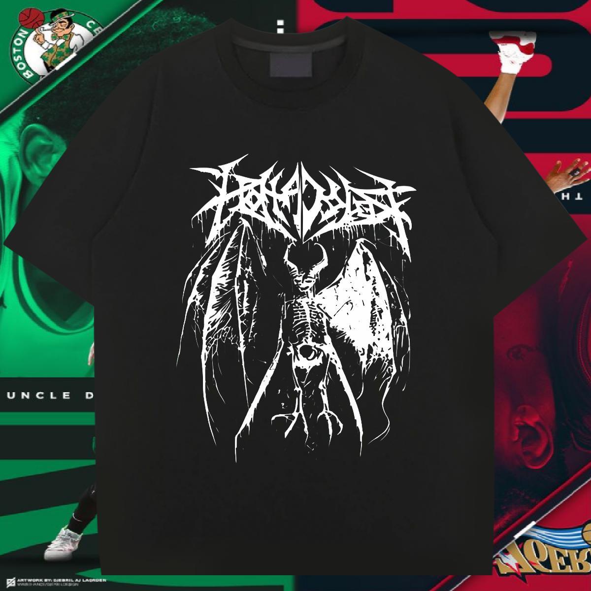 Fashion Design T-Shirts skull Tees 230g 100% Cotton High Street Hip Hop Classic Anime Breathable Crew Neck Men Tshirts
