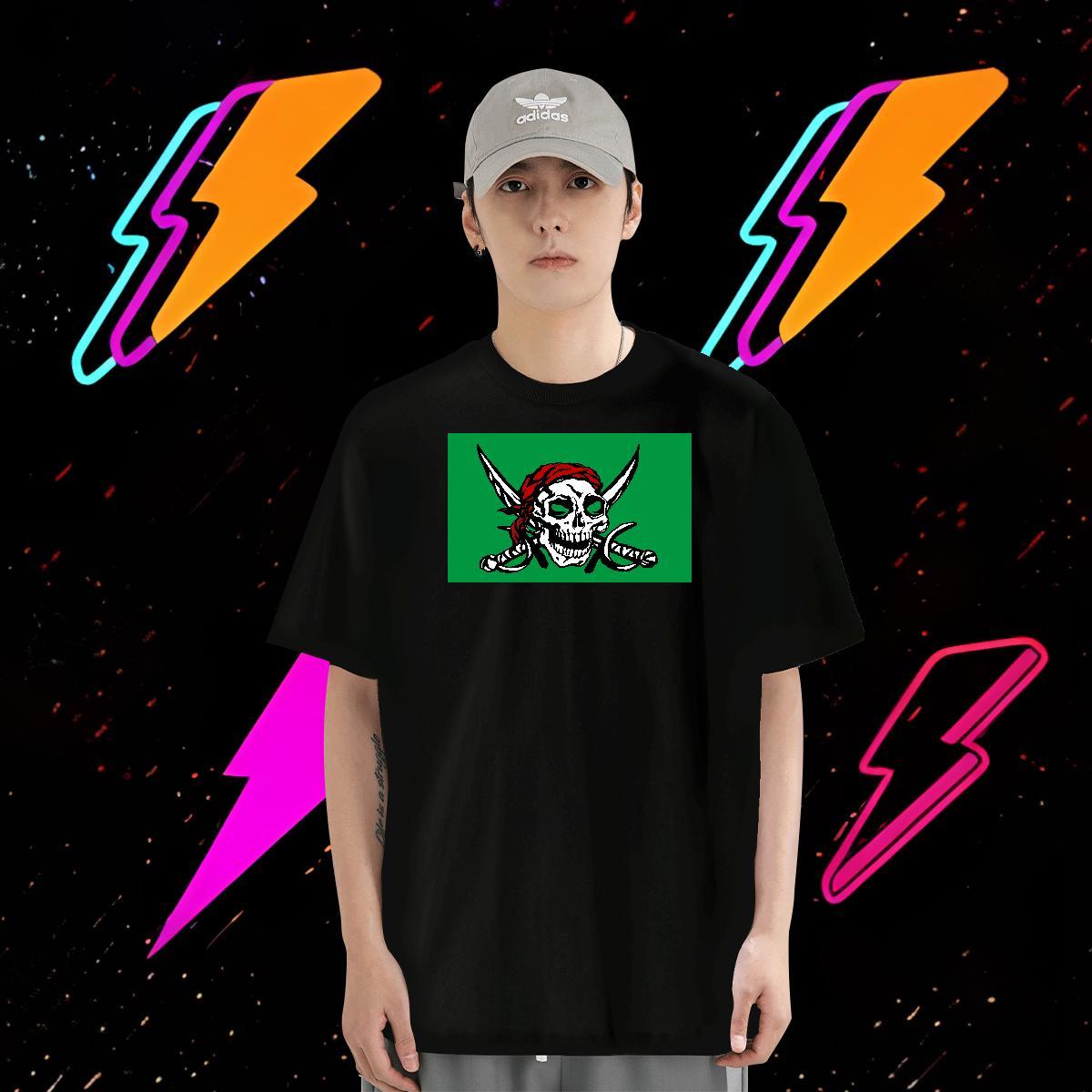 DIY Men T Shirts skull Tees Shirts 230g 100% Cotton Home Outdoor TOP Quality DIY Printed Breathable Short Sleeve Mens Tshirts