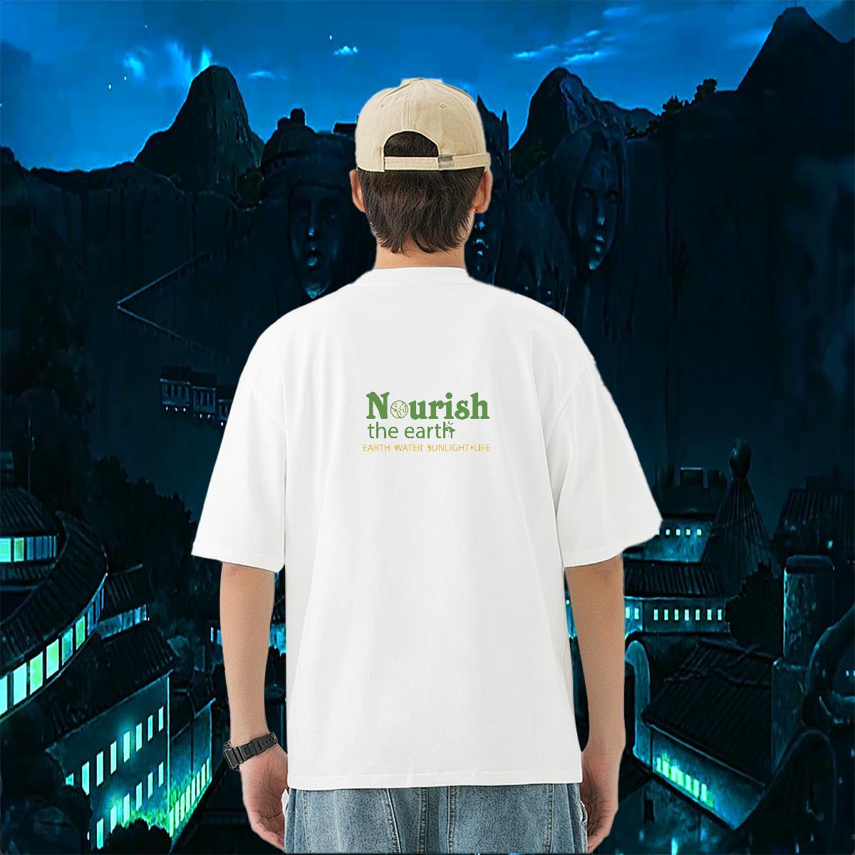 Fashion Designer T Shirt For Man letter Tees 230g 100% Cotton Anime Printing Street Loose Fit DIY Breathable Crew Neck Couples T Shirts