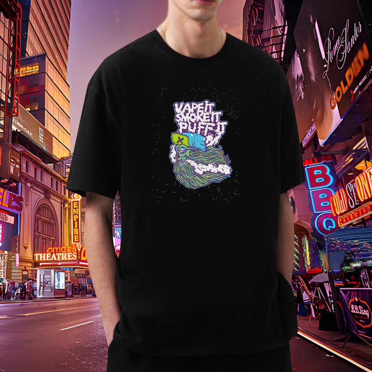 Fashion Casual Man T Shirts skull Wear 230g 100% Cotton Spring Summer High Quality Custom Print Plus Size Breathable Crew Neck Men Clothes T-Shirt