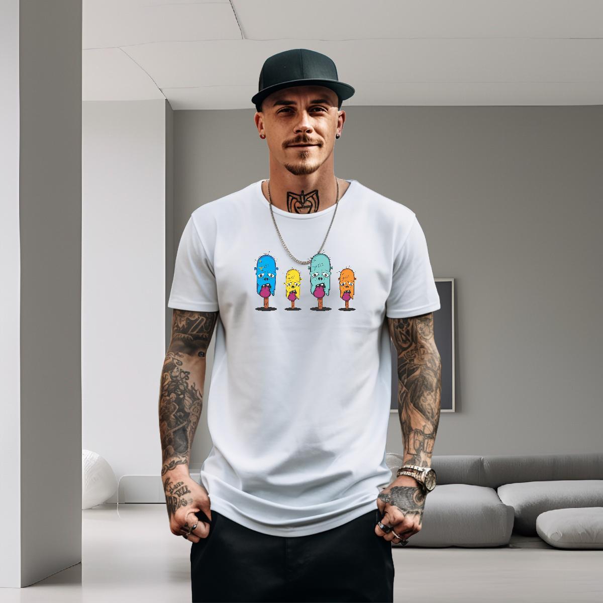 Fashion Design T-Shirts skull Polos 230g 100% Cotton Casual Daily Wear Designer Custom Cartoon Short Sleeve O-Neck Men Tees