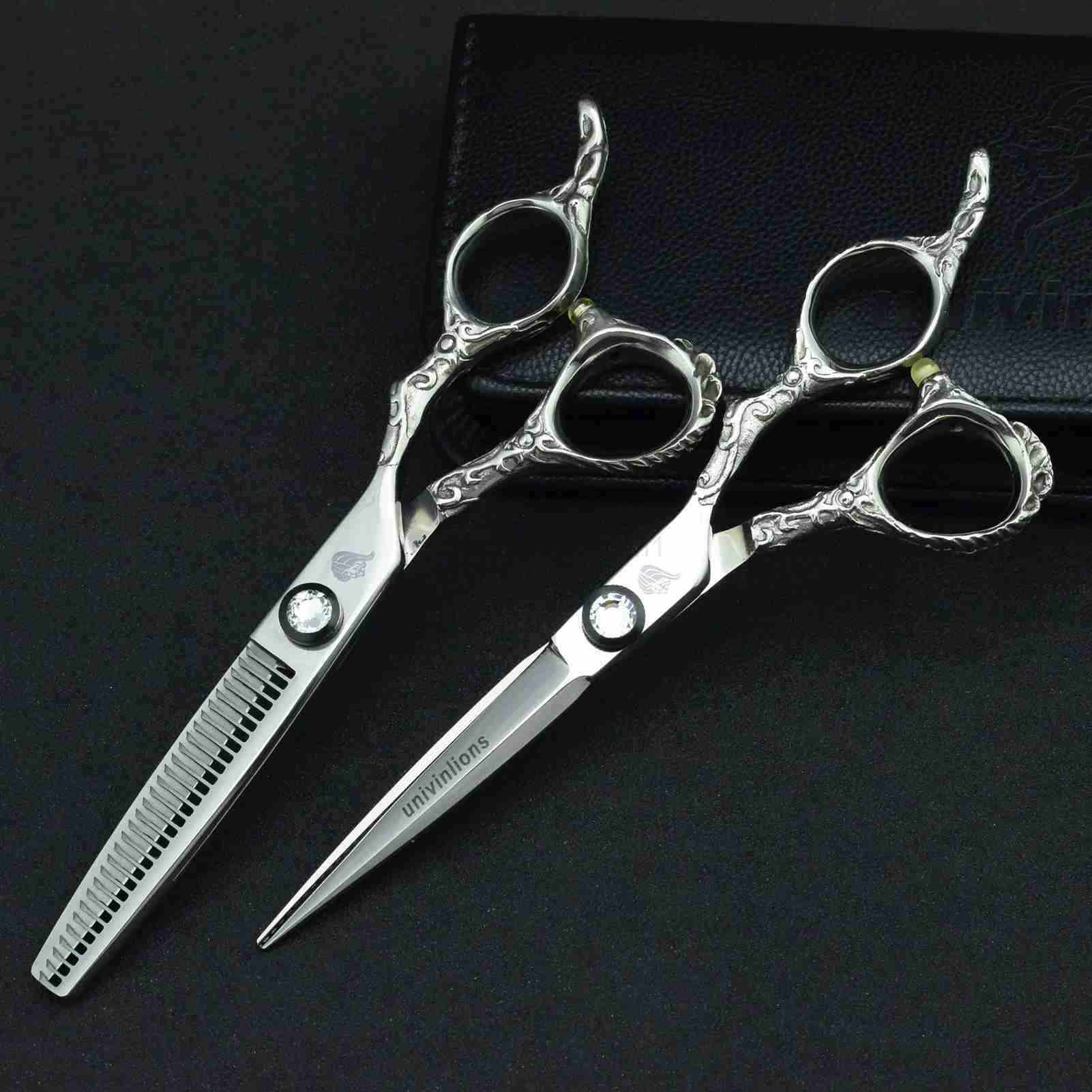 6 Japan 440C Hairdressing Scissors Cutting Shears Professional Hair Scissors High Quality Tools for Salon Hairdresser HaircutXJ240807
