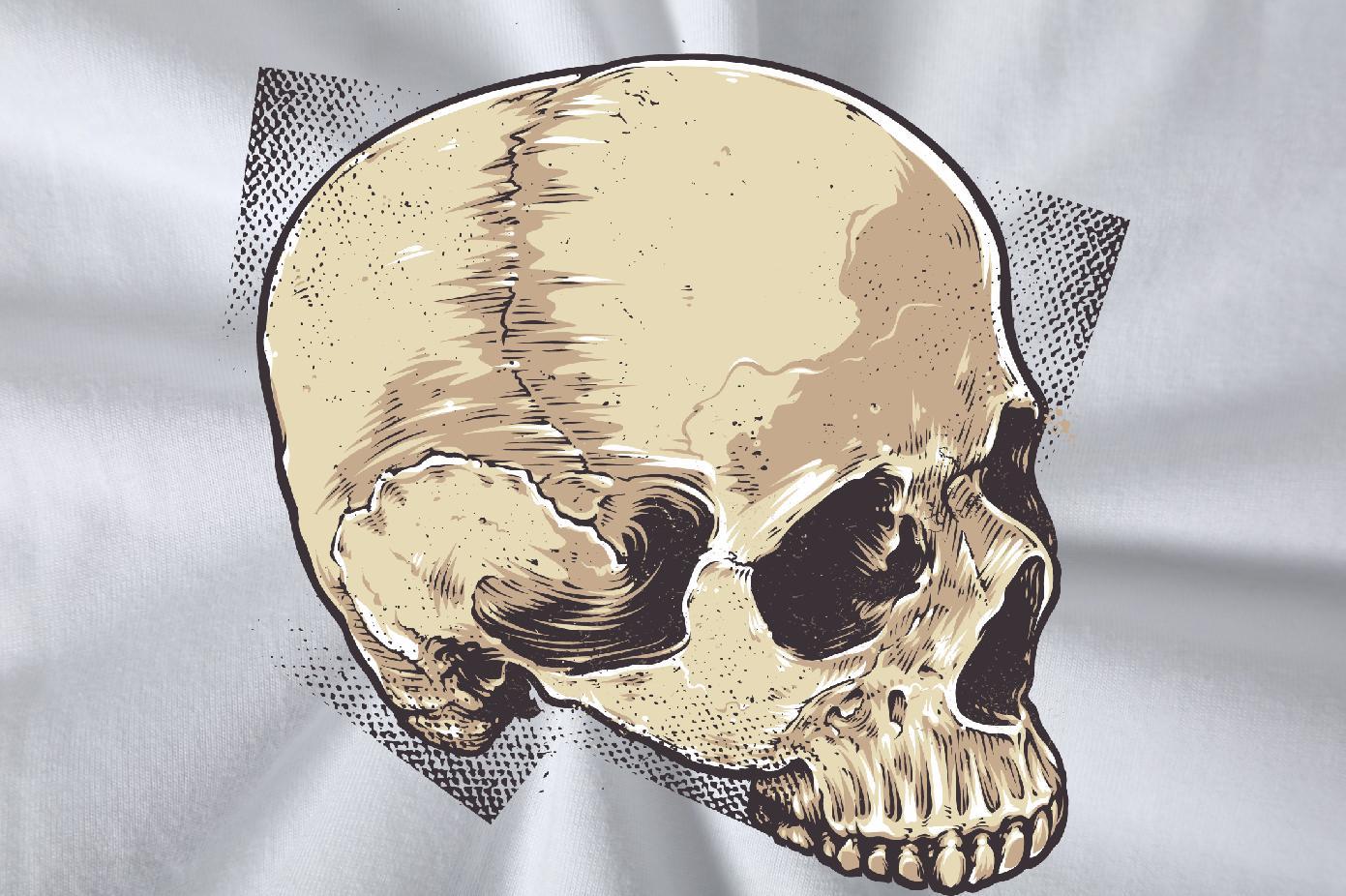 2024 DIY Man T Shirts skull Clothings 230g Cotton Street Designer White Plus Size Short Sleeve O-Neck Tshirt for Man Woman