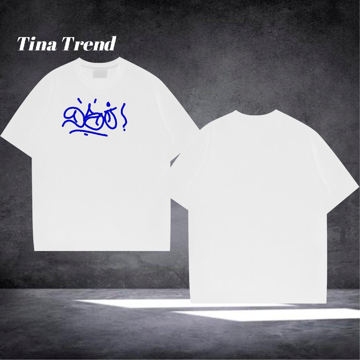 Casual New T Shirts Men letter Tops Tees 230g 100% Cotton Casual Daily Wear Unisex DIY Printed Breathable Short Sleeve Men Tshirts