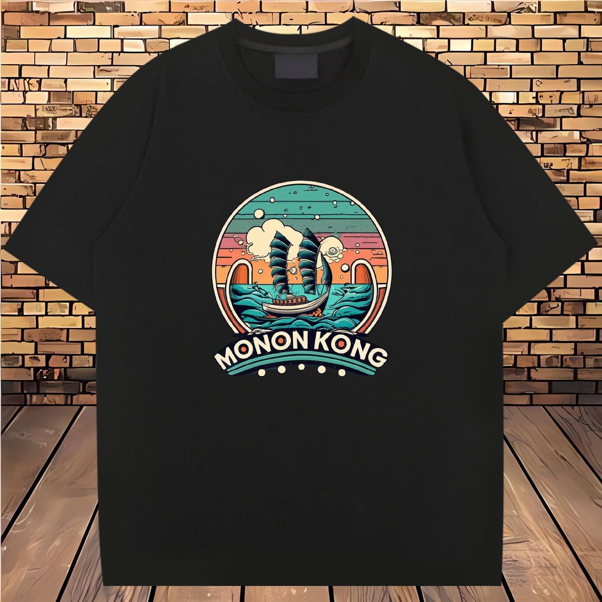 New Arrival T-Shirts beach Polos 230g Pure Cotton Hip Hop Street Cool DIY Printed O Neck Short Sleeves Men Tees