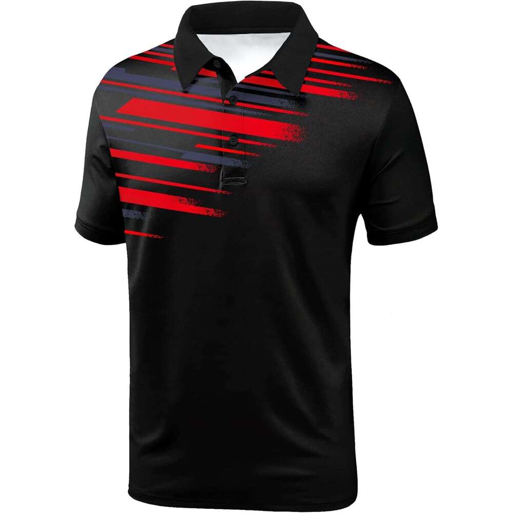 Fashion Mens Polo shirt Mens Short Sleeve Moisture Wicking Golf Tennis Polo Casual Shirts Polos shirts tshirt Casual tops summer clothes Short sleeve 