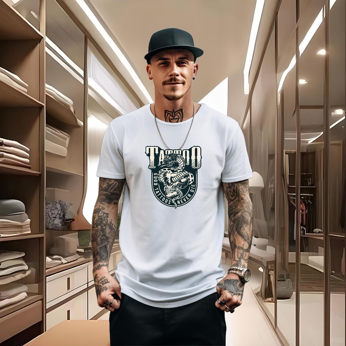 Designer Fashion T Shirts Men skull Clothings 230g 100% Cotton Outdoor Brand DIY Logo Oversized Breathable Short Sleeve Tshirts