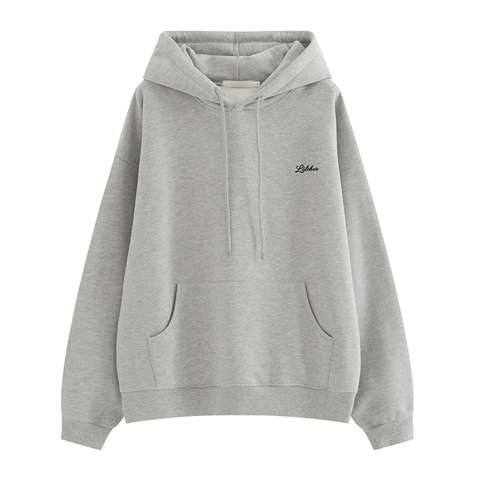 Velvet hooded sweatshirt for women in autumn and winter, loose fitting Korean version, new student top, women's clothing