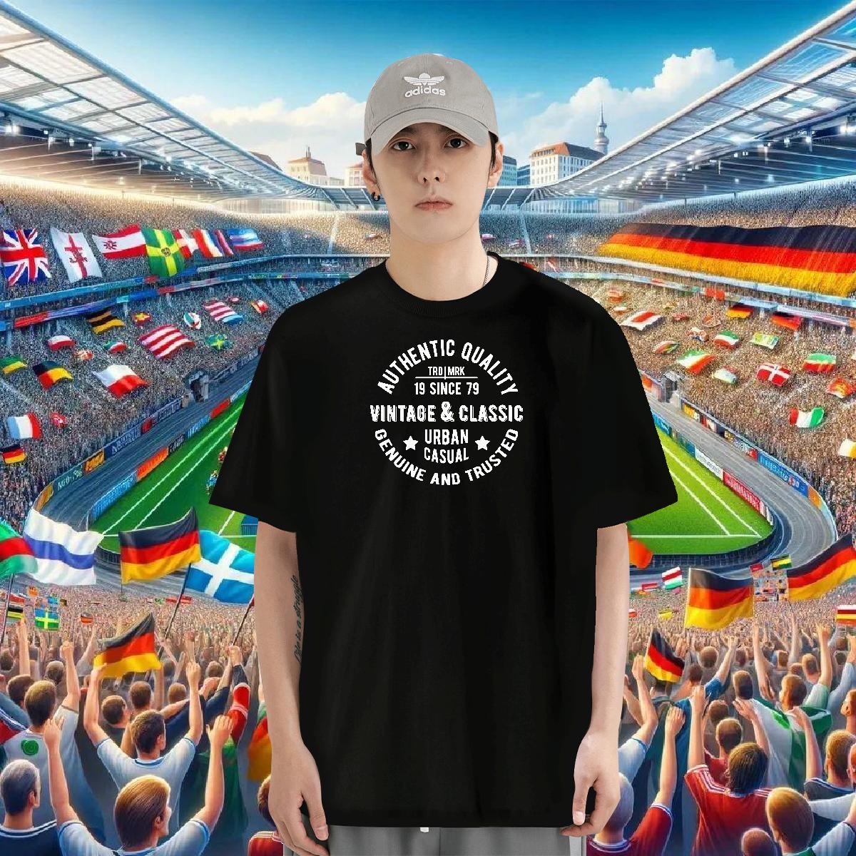 2024 Designer T-Shirts for Men letter Tees 100% Cotton 230g Street Unisex Customized Print Breathable Crew Neck Tshirts