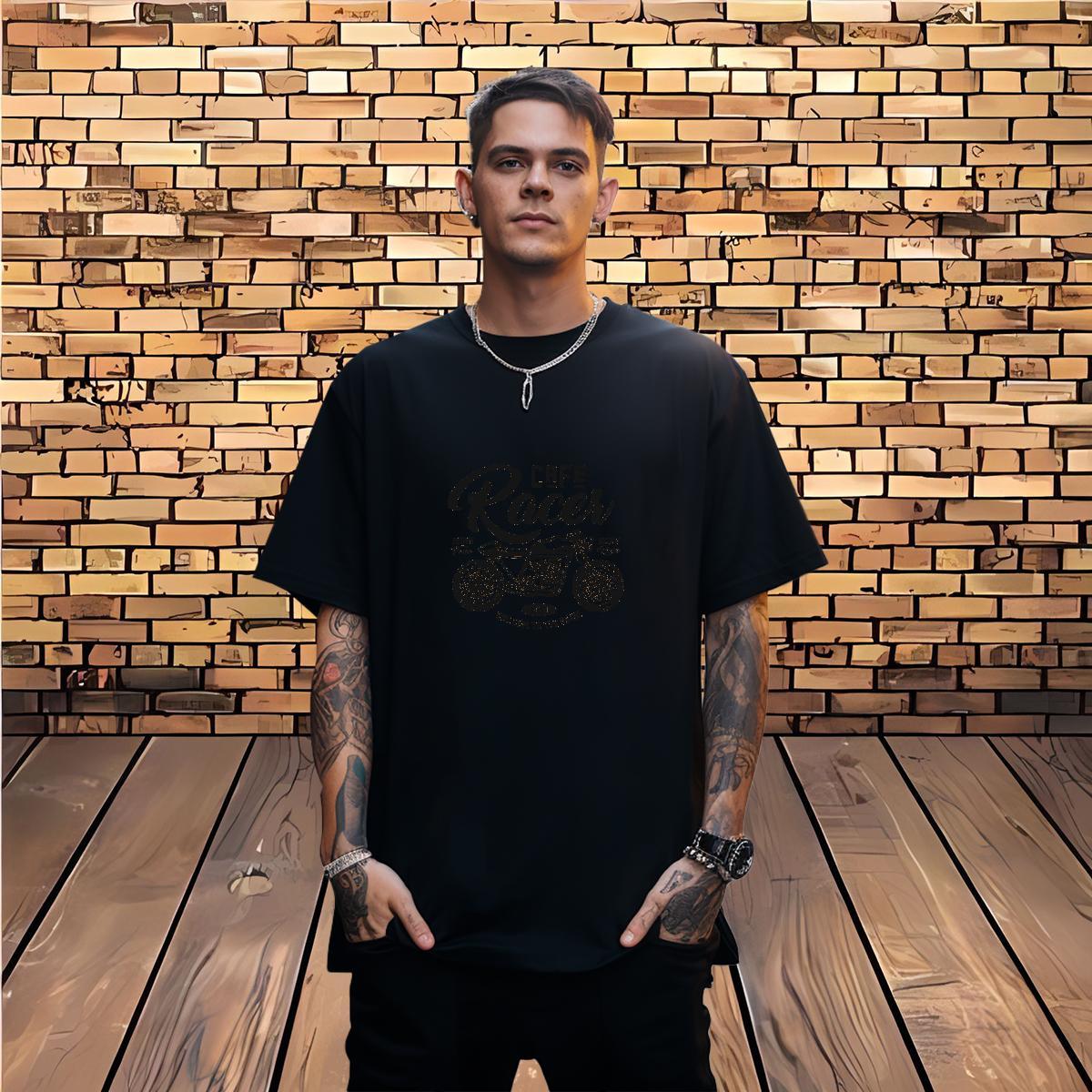 Brand T Shirt For Man Motorcycle Tee Shirt 230g Pure Cotton Sport TOP Quality Customized Print Short Sleeve Soft Men Tops Tees