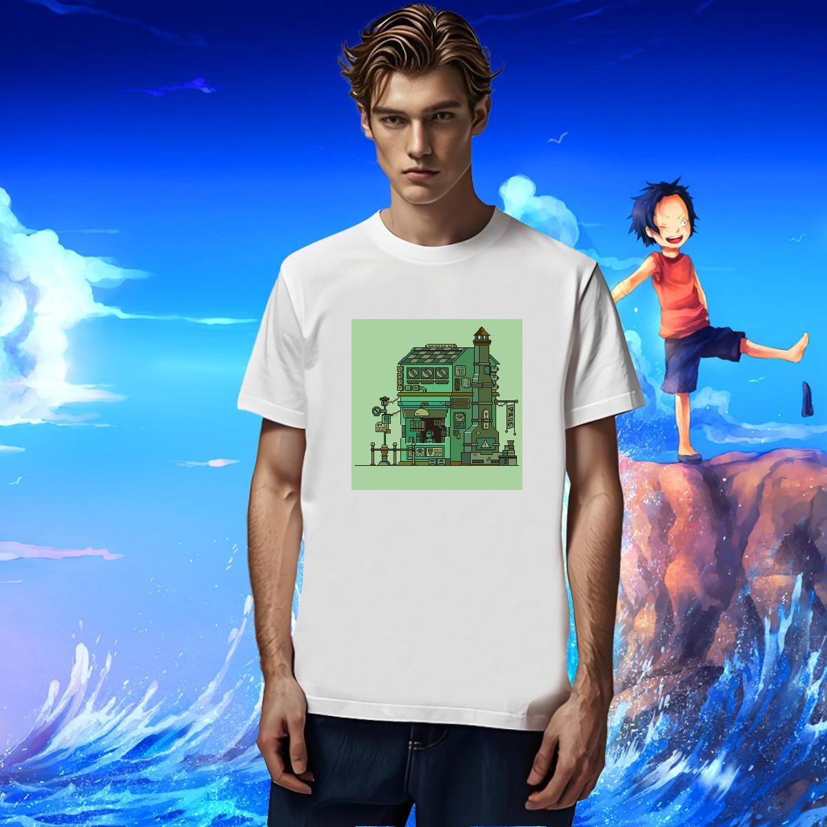 Factory Direct Men T Shirts robot Tees 100% Cotton 230g Sport High Quality White Plus Size Short Sleeve Soft Tshirt for Man Woman