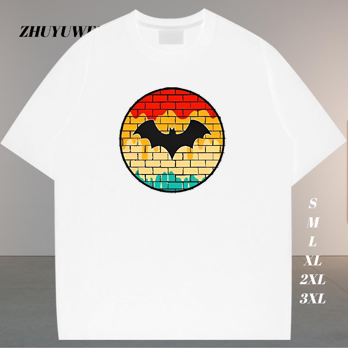 Designer Fashion Men T Shirts halloween Tees 100% Cotton 230g Beach Brand Floral Print Round Neck Short Sleeve Men Tops Tees