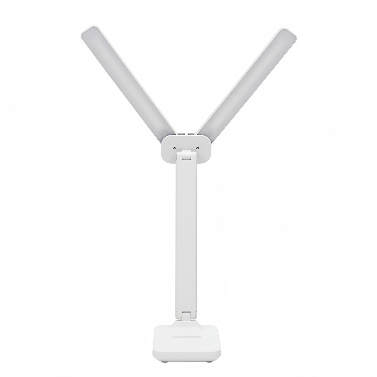 Foldable Dual-Head LED Reading Lamp for Home Office Use Adjustable Brightness Desk Lighting