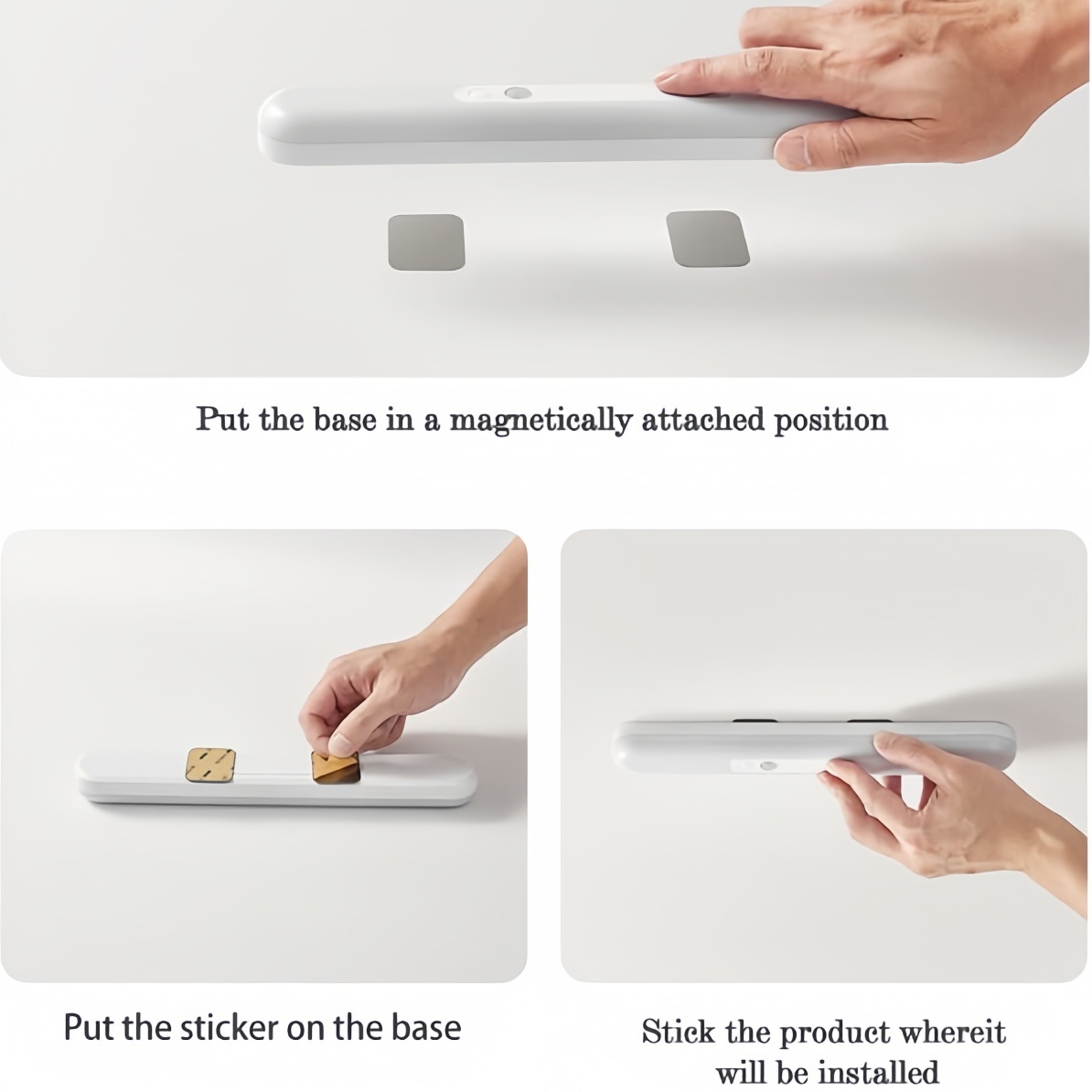 Smart LED Strips for Closet Illumination - Self-Adhesive Wireless Induction Lights Compatible with Any Surface via Magnetic Suction, Rechargeable via 
